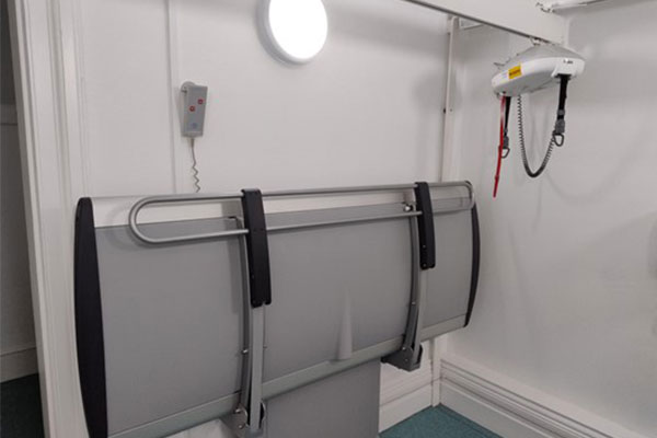 Huddersfield Town Hall Changing Places Toilet hoist